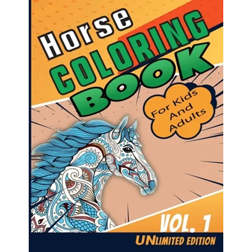 Horse Coloring Book: Colorful hand-painted pictures of horses for kids and adults who love horse