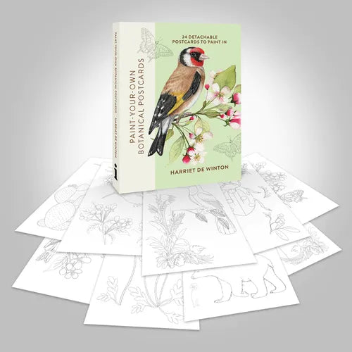 Paint-Your-Own Botanical Postcards: 24 Detachable Postcards to Paint in - Paperback