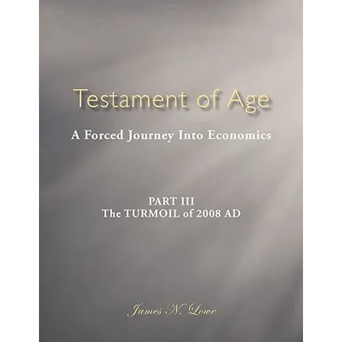 Testament of Age: A Forced Journey Into Economics Part III: The Turmoil of 2008 Ad - Paperback