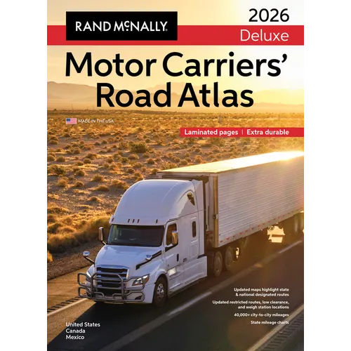 2026 Rand McNally Deluxe Motor Carriers Road Atlas