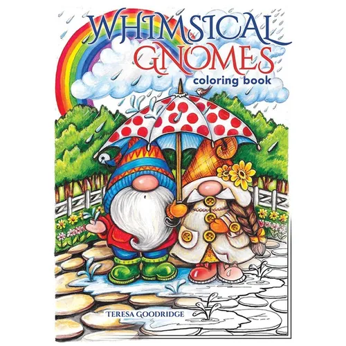 Whimsical Gnomes Coloring Book - Paperback