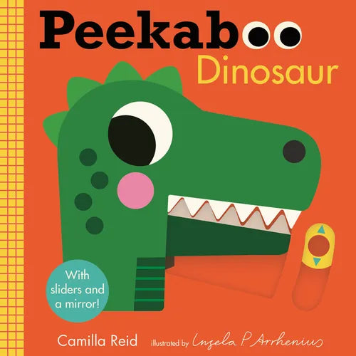 Peekaboo: Dinosaur: (An Interactive Board Book for Babies & Toddlers with Mirror & Sliders to Push, Pull, or Turn. Cute Artwork Includes Friendly Dino - Board Book