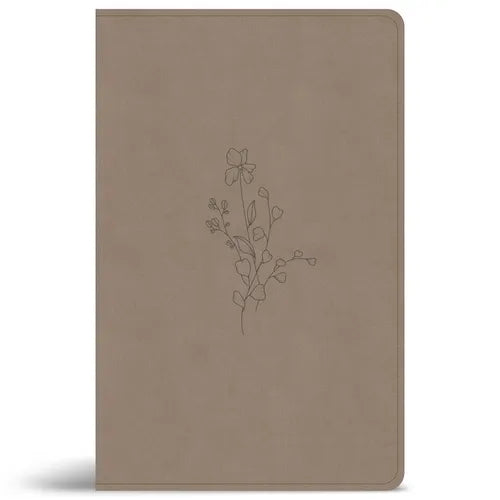 CSB Thinline Reference Bible, Digital Study Edition, Earth Suedesoft Leathertouch