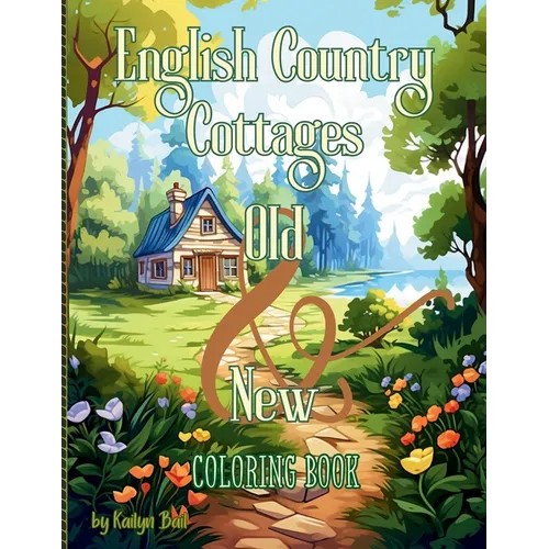 English Country Cottages Old & New Coloring Book