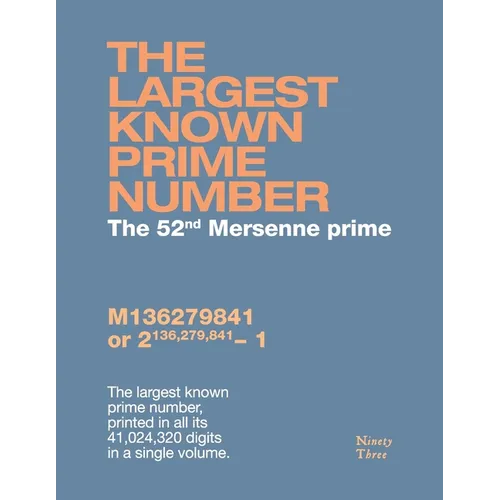 The largest known prime number - Paperback
