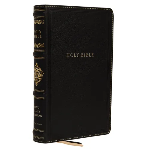 Kjv, Sovereign Collection Bible, Personal Size, Genuine Leather, Black, Thumb Indexed, Red Letter Edition, Comfort Print: Holy Bible, King James Versi - Leather
