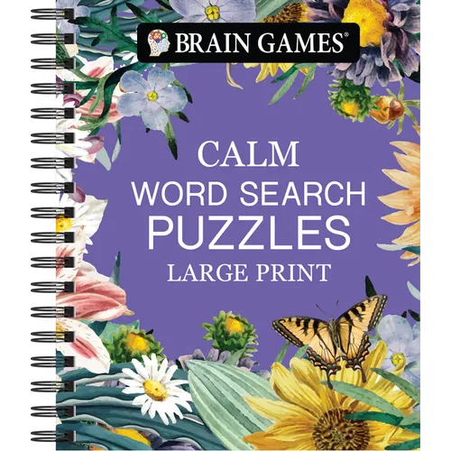 Brain Games - Calm: Word Search Puzzles - Large Print