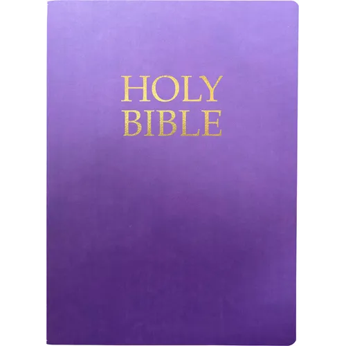 Kjver Holy Bible, Large Print, Royal Purple Ultrasoft - Bonded Leather
