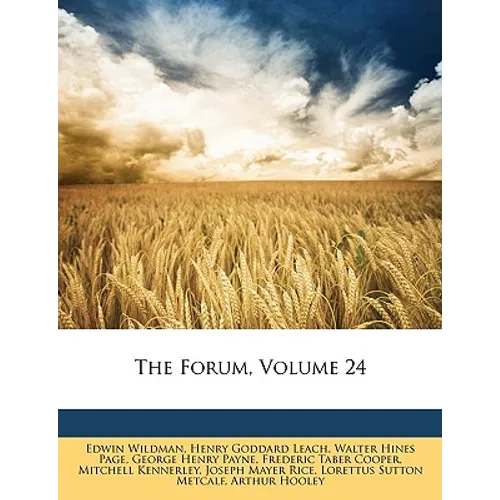 The Forum, Volume 24 - Paperback