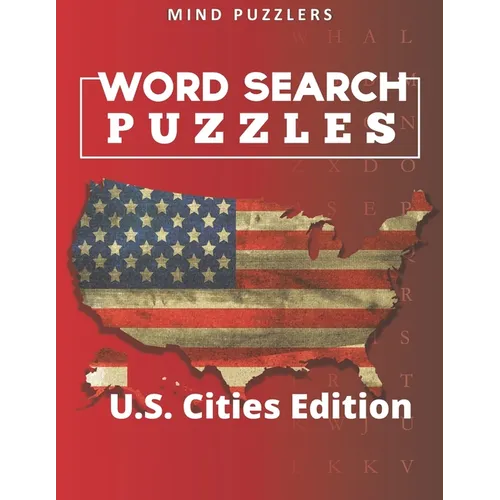 Word Search Puzzles: Search and Find Games for Adults-U.S. Cities Edition - Paperback
