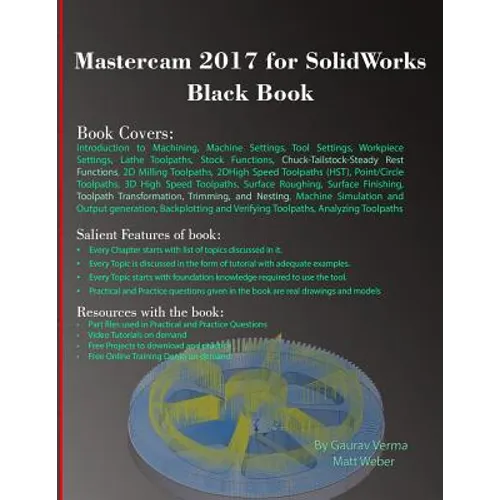 Mastercam 2017 for SolidWorks Black Book - Paperback