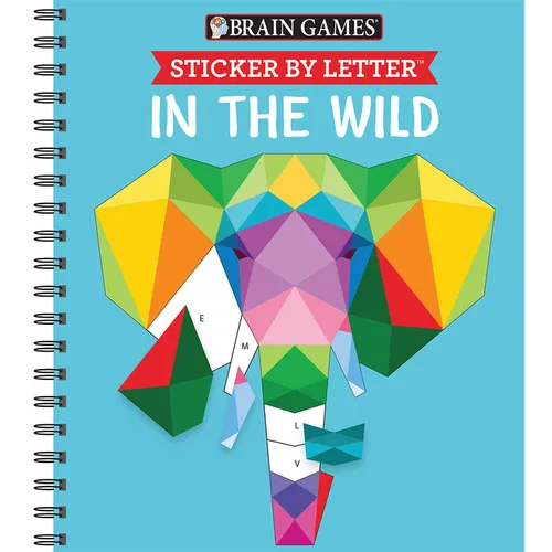 Brain Games - Sticker by Letter: In the Wild (Sticker Puzzles - Kids Activity Book)