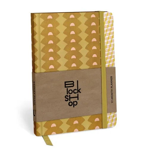 From the Block Shop Studio: Desert Plaid 17-Month Planner - Hardcover