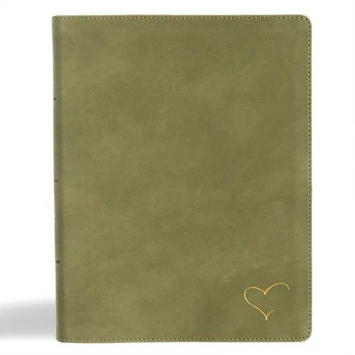 CSB Notetaking Bible, Revive Our Hearts Edition, Sage Suedesoft Leathertouch: With Prayers and Encouragement from Nancy DeMoss Wolgemuth