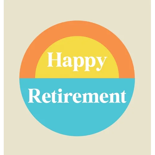Happy Retirement Guest Book with lined pages (hardback) - Hardcover