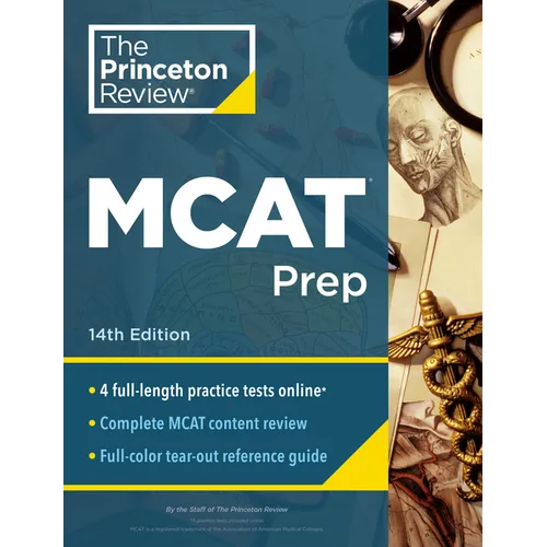 Princeton Review MCAT Prep, 14th Edition: 4 Practice Tests + Complete Content Coverage - Paperback