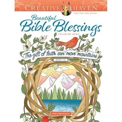 Creative Haven Beautiful Bible Blessings Coloring Book - Paperback