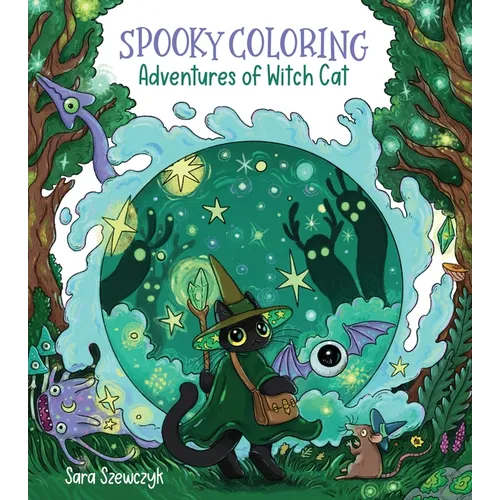 Spooky Coloring: Adventures of Witch Cat - Paperback