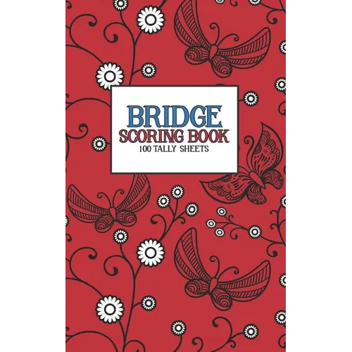 Bridge Scoring Book: 100 Tally Sheets