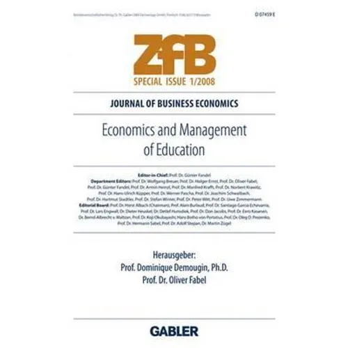Economics and Management of Education - Paperback