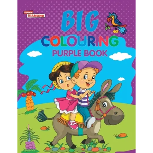 Big Colouring Purple Book for 5 to 9 years Old Kids Fun Activity and Colouring Book for Children - Paperback