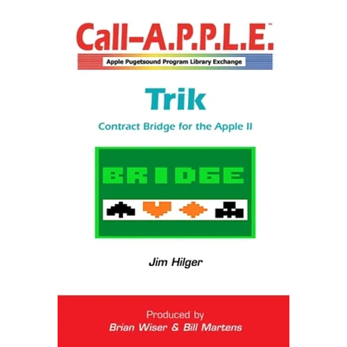 Trik 1.0: Contract Bridge for the Apple II - Paperback