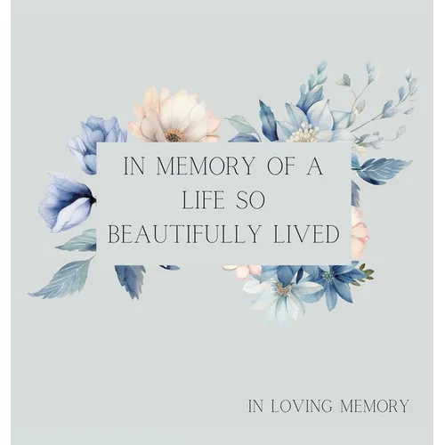 Celebration of life, funeral book, Condolence book to sign (Hardback cover) - Hardcover