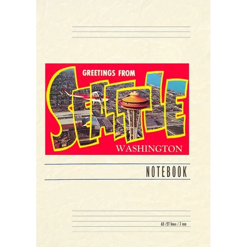 Vintage Lined Notebook Greetings from Seattle
