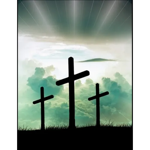 The Cross Christian Inspirational Notebook: 100 Pages 8.5