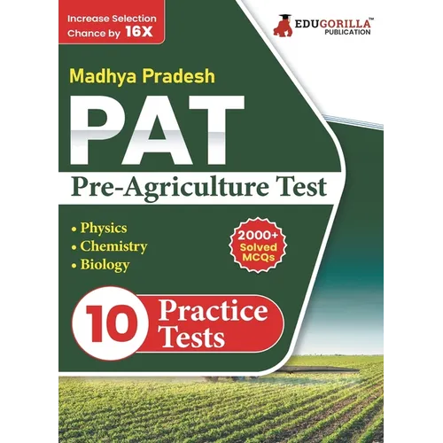 MP Pat: Pre Agriculture Test PCB Book (English Edition) 2023 Physics, Chemistry and Biology 10 Full Practice Tests with Free Access To Online Tests - Paperback