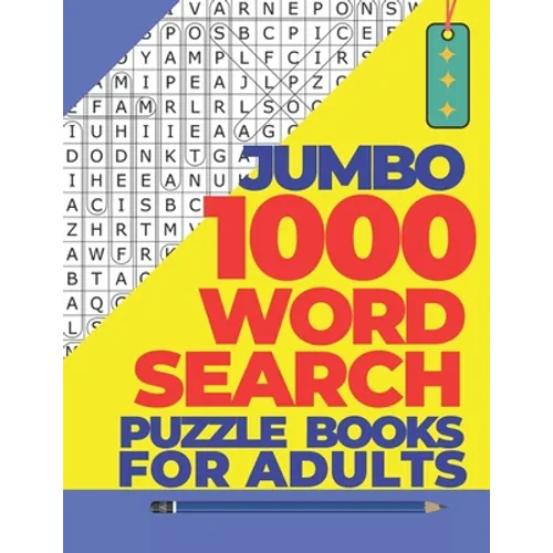 Jumbo 1000 Word Search Puzzle Books For Adults: The Biggest Brain Games Word Search Puzzles - Paperback