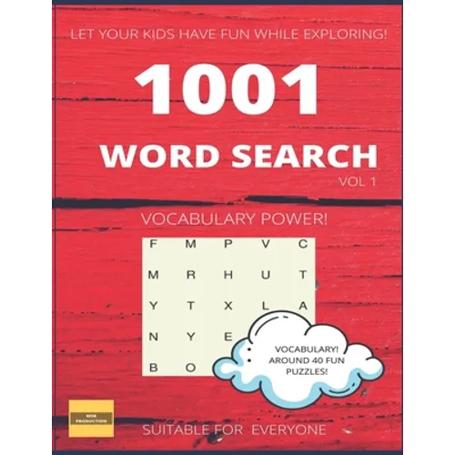 1001 Fun Word Search: Suitable to Improve Vocabulary and Have Fun! - Paperback