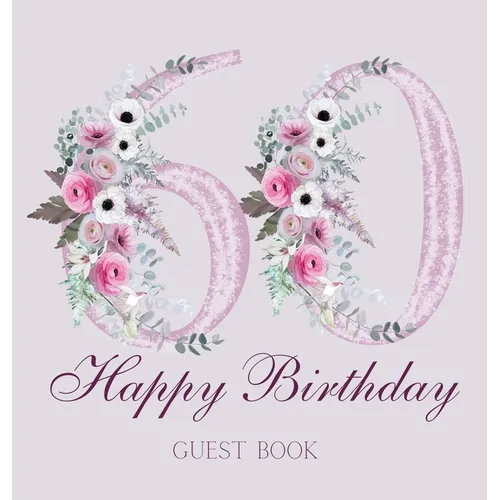 Happy 60th birthday guest book (hardback) - Hardcover