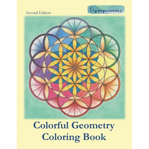 Colorful Geometry Coloring Book: Relaxing Coloring with Colored Outlines
