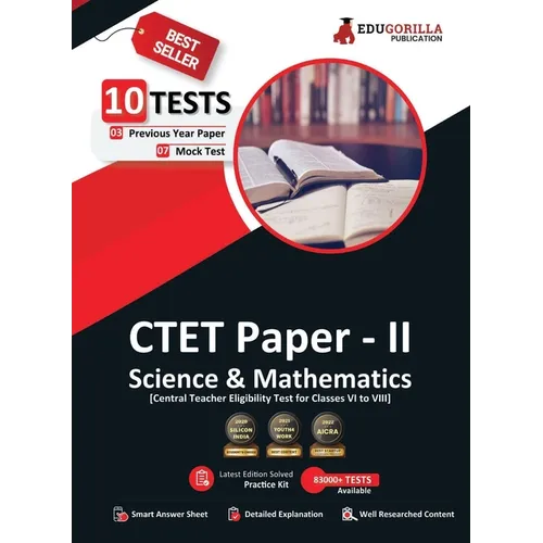 CTET Paper-II: Science and Mathematics Book 2023 (English Edition) - 7 Mock Tests and 3 Previous Year Papers (1500 Solved Questions) with Free Access - Paperback
