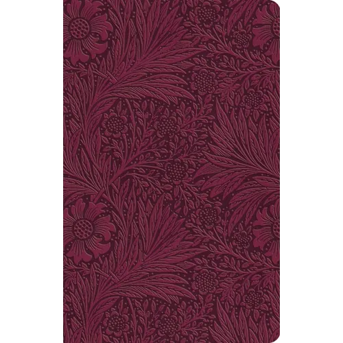 ESV Value Thinline Bible (Trutone, Raspberry, Floral Design) - Imitation Leather