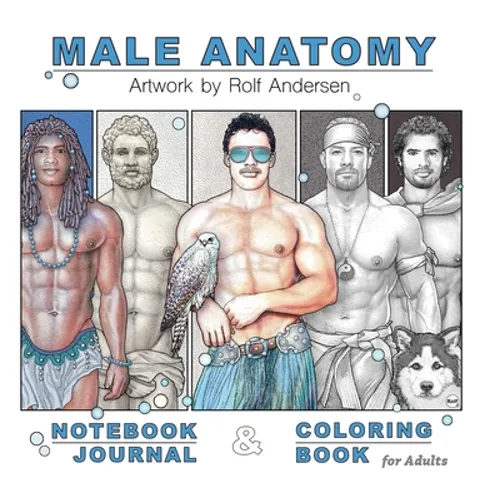 Male Anatomy: Notebook Journal & Coloring Book for Adults - Hardcover