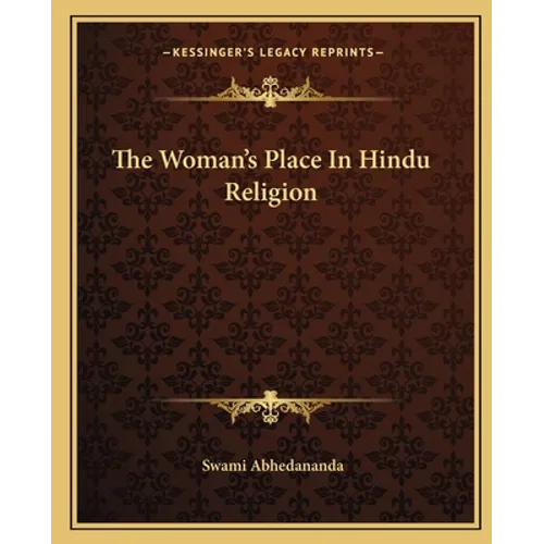 The Woman's Place In Hindu Religion - Paperback