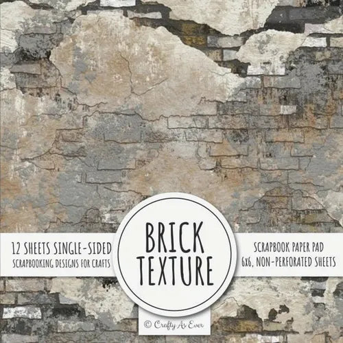 Brick Texture Scrapbook Paper Pad: 6x6 Scrapbooking Designs for Cardmaking, DIY Crafts, Printmaking, and Papercrafts - Paperback