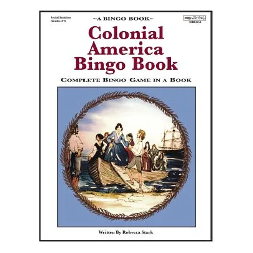 Colonial America Bingo Book: Complete Bingo Game In A Book - Paperback
