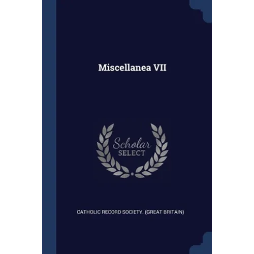 Miscellanea VII - Paperback