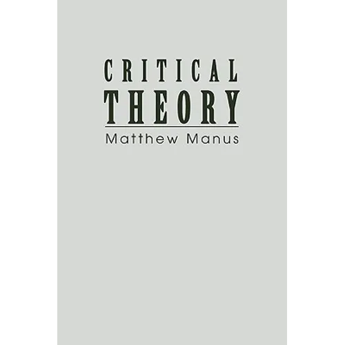 Critical Theory - Paperback