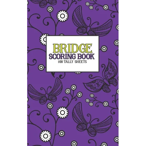 Bridge Scoring Book: 100 Tally Sheets