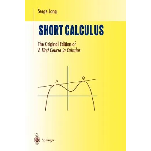 Short Calculus: The Original Edition of 
