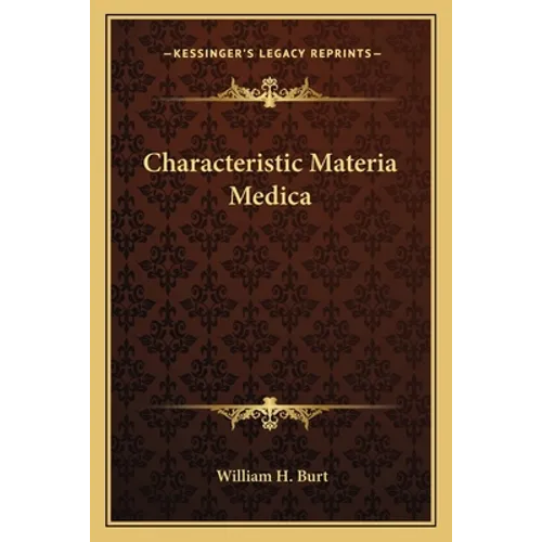 Characteristic Materia Medica - Paperback