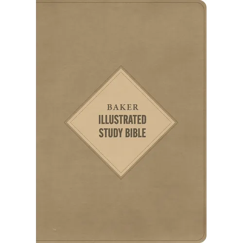 CSB Baker Illustrated Study Bible, Khaki Leathertouch - Imitation Leather
