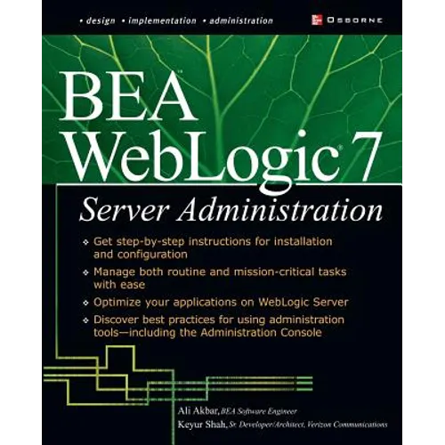 Bea Weblogic 7 Server Administration - Paperback