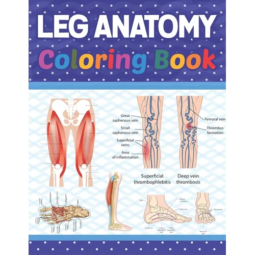Leg Anatomy Coloring Book: Incredibly Detailed Self-Test Human Leg Anatomy Coloring Book for Anatomy Students The Human Leg Anatomy self test gui - Paperback