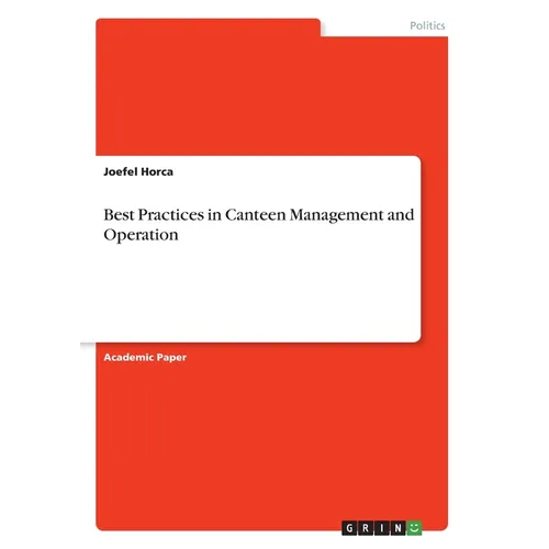 Best Practices in Canteen Management and Operation - Paperback