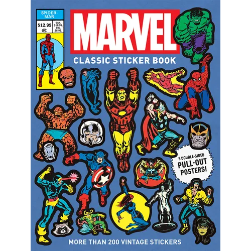 Marvel Classic Sticker Book: Includes 250+ Stickers and 5 Pull-Out Posters - Paperback